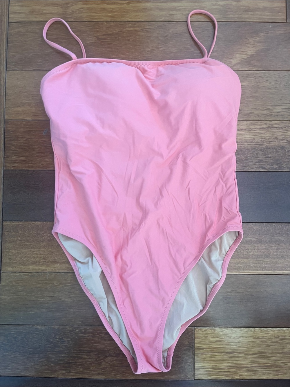 Women’s Solid Pink One-Piece Swimsuit